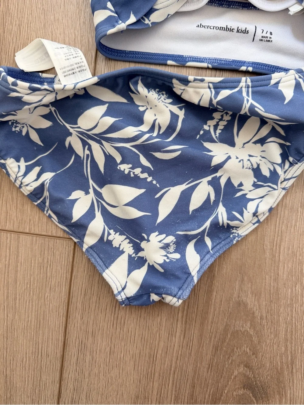 abercrombie kids Navy Floral Two-Piece Bikini Set